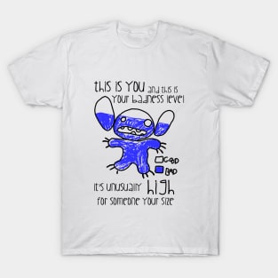 Badness level - blue T-Shirt